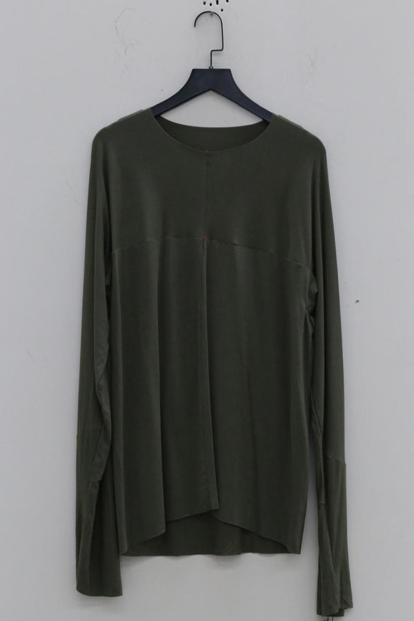 M.A+ one -piece long -sleeved T -shirt T211D JMKL sage